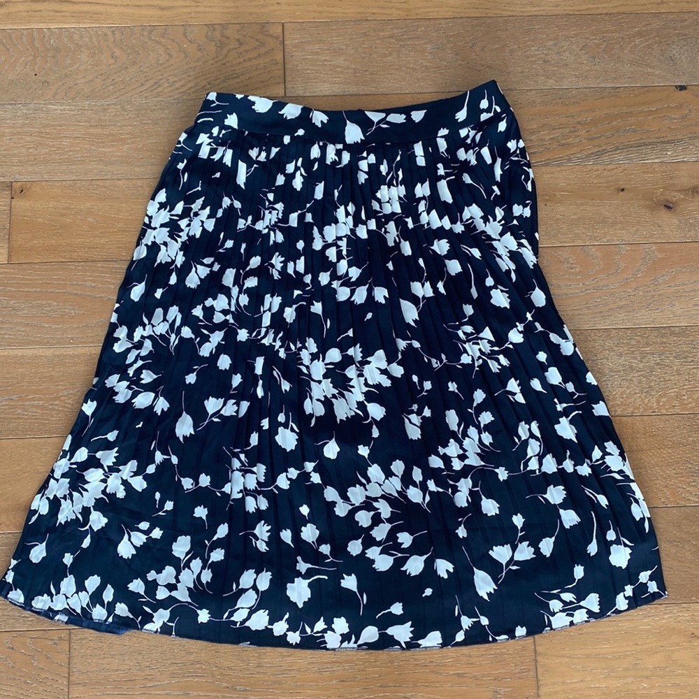 SOLD J Crew pleated midi skirt